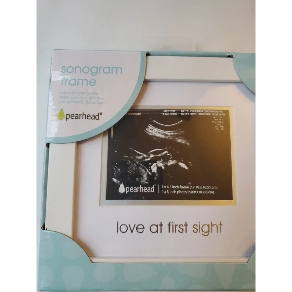 Pearhead Sonogram Picture Frame Love at‎ First Sight For Baby Ultrasound Photo